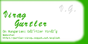 virag gurtler business card